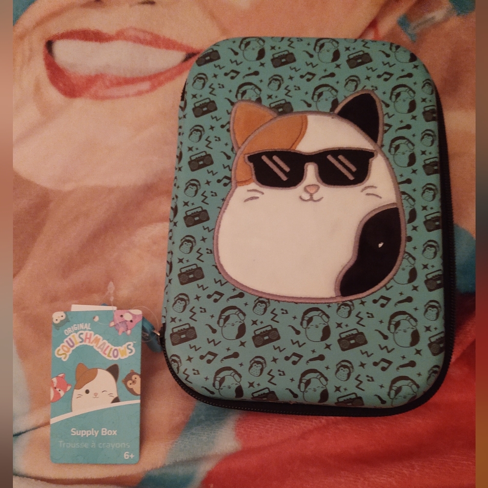 Squishmallows Blue and Black Stationery Box NWT